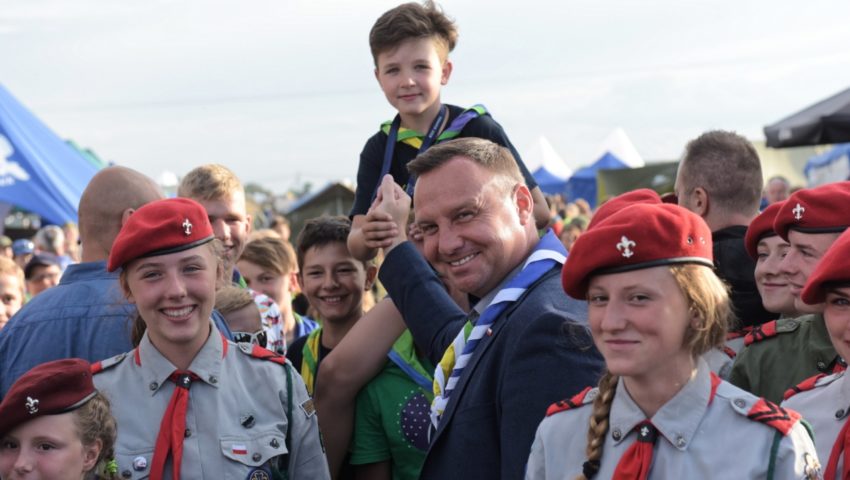 Prezydent spotkał się z harcerzami podczas Zlotu ZHP w Gdańsku