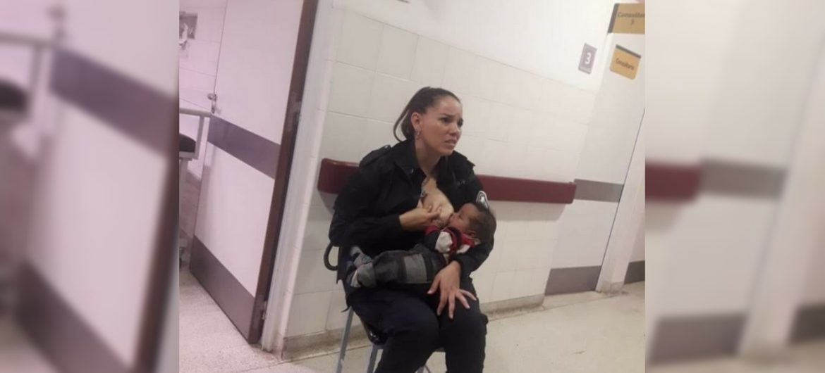 Policjantka okrzyknięta bohaterką. Nakarmiła piersią porzucone dziecko