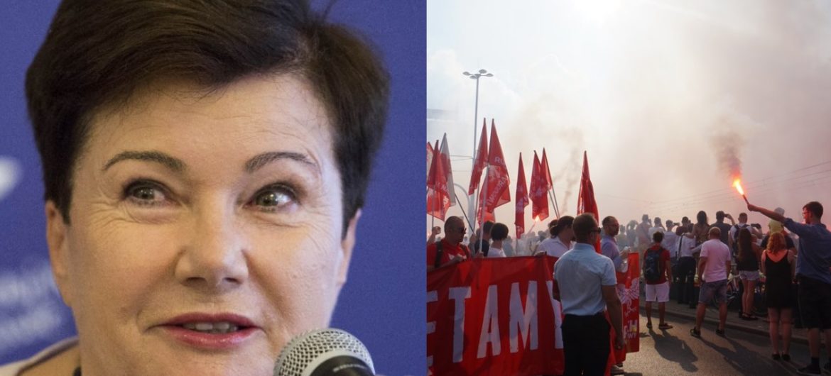 Kompromitacja HGW. Chciała zakończyć Marsz Powstania Warszawskiego z powodu koszulki