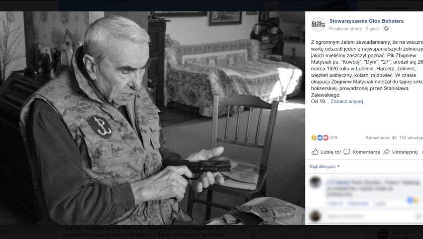 Odszedł kolejny Żołnierz Niezłomy. Nie żyje Kowboj