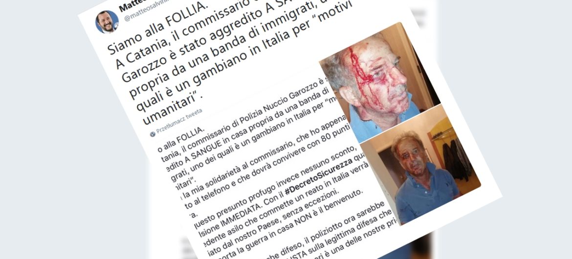 Kolejny atak imigrantów. Pocięli komisarza policji brzytwą!
