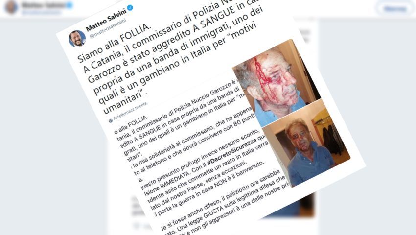 Kolejny atak imigrantów. Pocięli komisarza policji brzytwą!