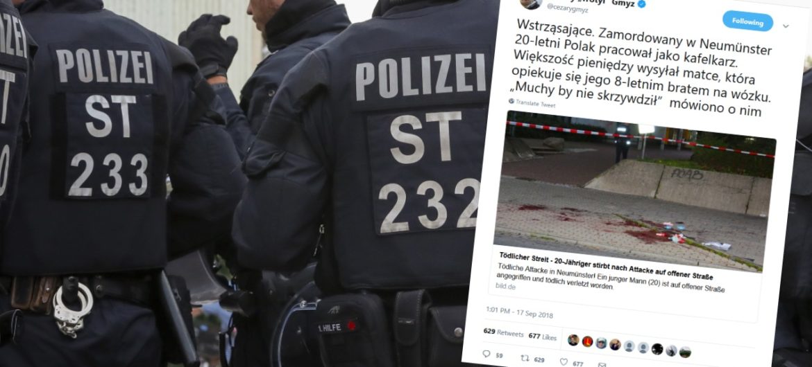 Młody Polak zasztyletowany w Neumuenster. Policja szuka napastnika
