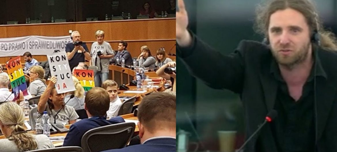 Europoseł celnie wypunktował KOD w PE, wywołując awanturę. „Potraficie tylko drzeć mordy”
