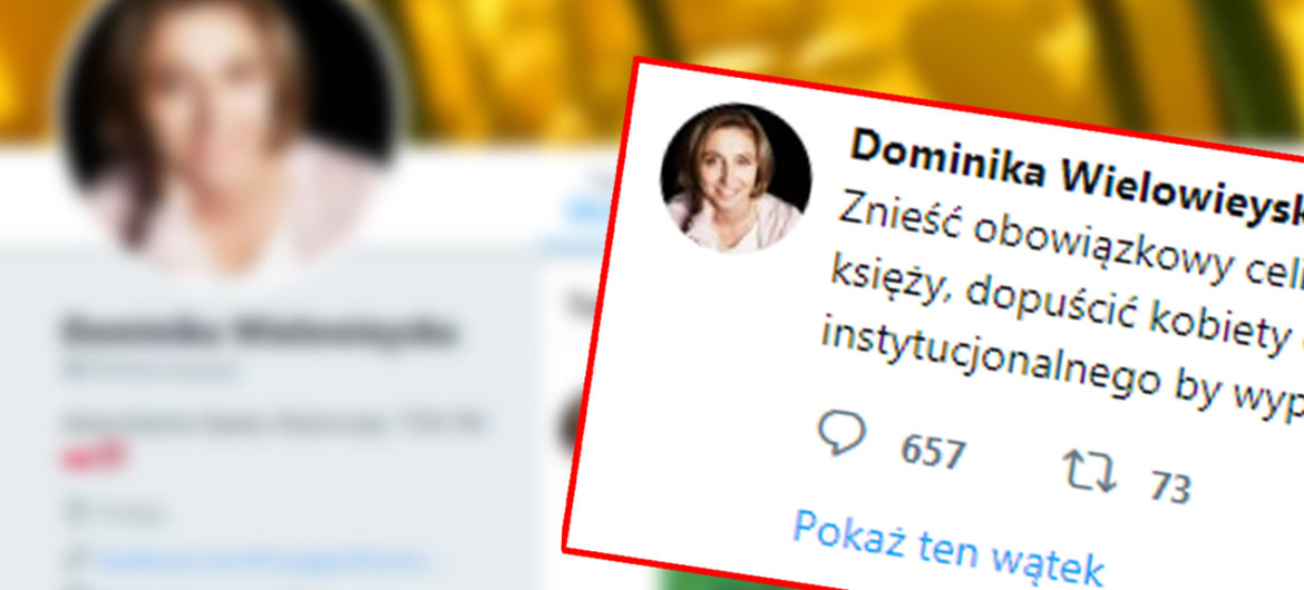 Publicystka Gazety Wyborczej chce uzdrowić Kościół. Dominika Wielowieyska chce zostać papieżem?