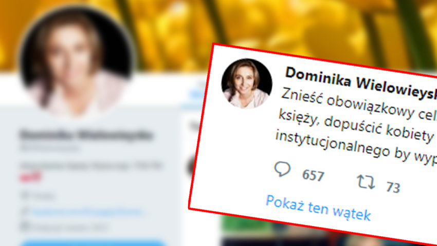 Publicystka Gazety Wyborczej chce uzdrowić Kościół. Dominika Wielowieyska chce zostać papieżem?