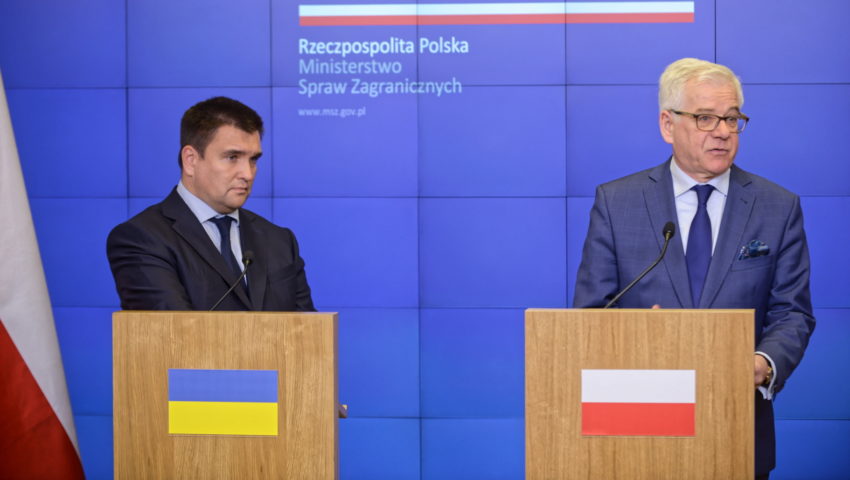 Czaputowicz: w dyskusji z Ukrainą nt. miejsc pamięci trzeba dobrej woli obu stron