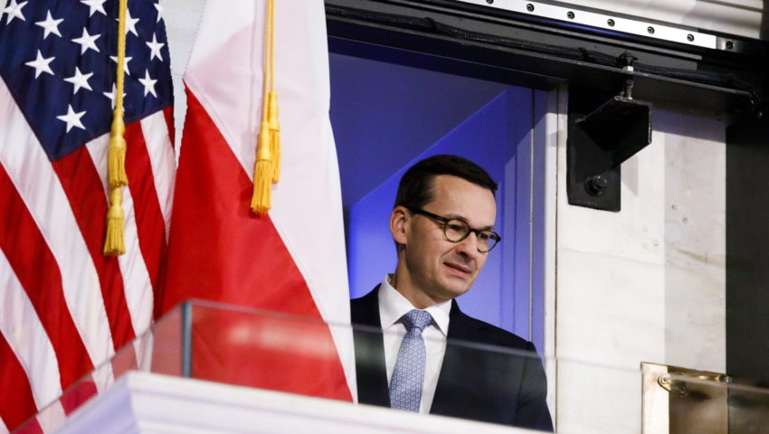 Premier Morawiecki w USA o sporze Polski z UE: w Stanach Zjednoczonych w ogóle nie jest to dostrzegane