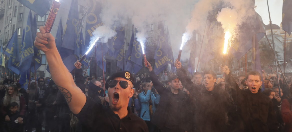 Ukraińcy czczą morderców. Ulicami Kijowa przeszedł doroczny marsz chwały UPA