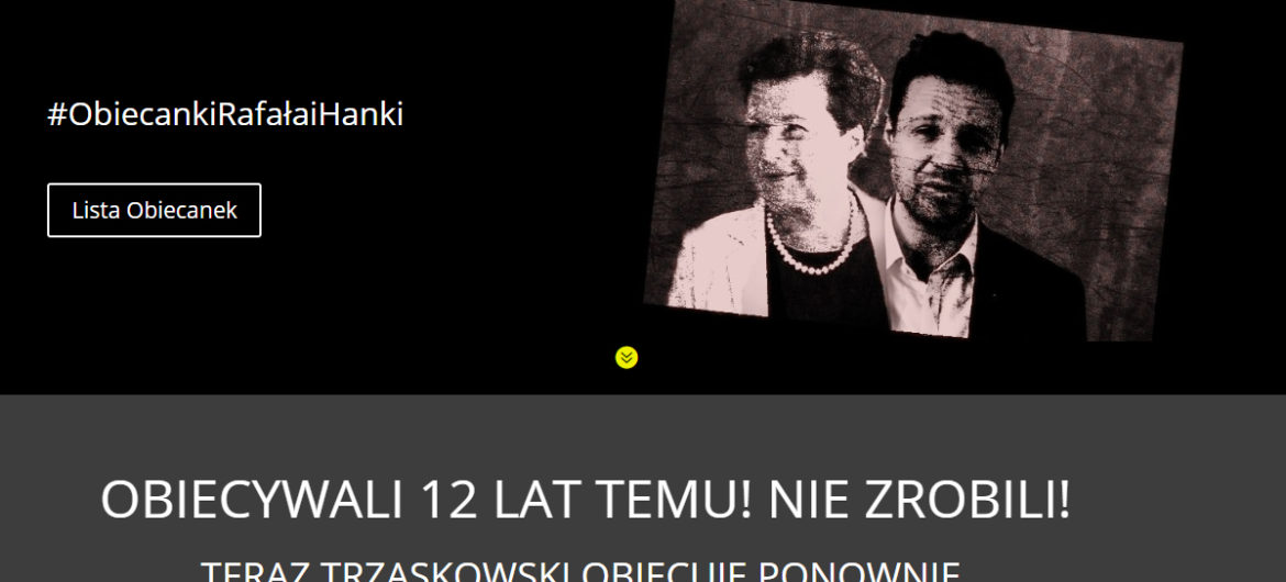 Sztab Jakiego przypomina niezrealizowane obietnice Gronkiewicz Waltz, które aktualnie… planuje realizować Trzaskowski