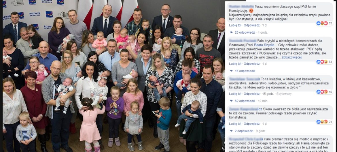 Zdjęcie umieszczone w sieci przez Beatę Szydło wywołało burzę. Ogromna fala hejtu
