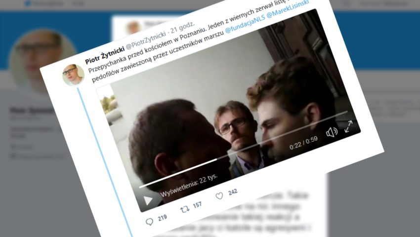 “Gazeta Wyborcza” nakręca antykościelną nagonkę. Dramatyczne sceny przed kościołem w Poznaniu
