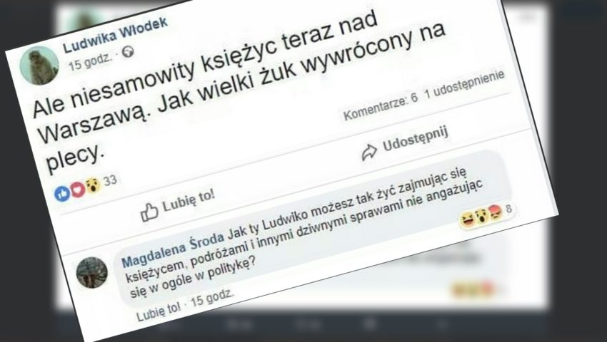 Magdalena Środa po raz kolejny odleciała. Parys: Jak możesz patrzeć na księżyc, gdy w Polsce łamana jest konstytucja?