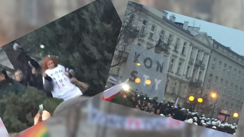 Nie mogło ich zabraknąć. KOD wyśmiany przez uczestników Marszu “Cała Polska z was się śmieje”