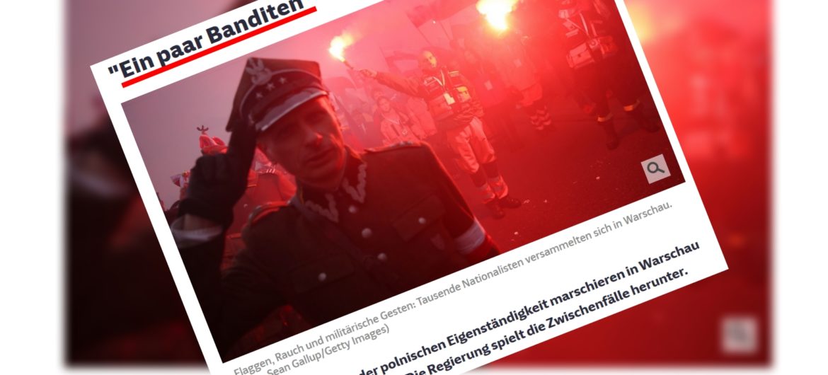 Niemcy zrobili z Polaka bandytę, bo poszedł na Marsz Niepodległości