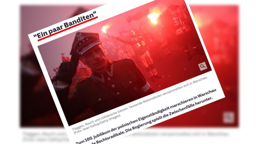 Niemcy zrobili z Polaka bandytę, bo poszedł na Marsz Niepodległości