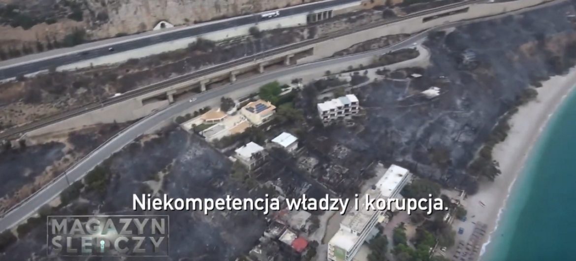 Wstrząsające relacje świadków ocalałych w pożarach na greckim wybrzeżu. Czy przyczyną były celowe podpalenia?