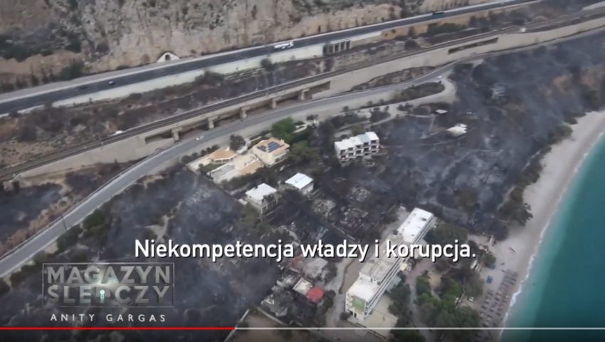 Wstrząsające relacje świadków ocalałych w pożarach na greckim wybrzeżu. Czy przyczyną były celowe podpalenia?