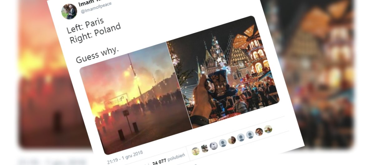 Kontrowersyjny imam porównał atmosferę świąteczną w Polsce i we Francji. W sieci zawrzało