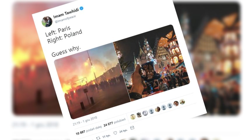 Kontrowersyjny imam porównał atmosferę świąteczną w Polsce i we Francji. W sieci zawrzało