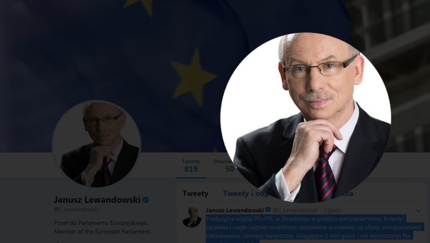 Janusz Lewandowski komentuje sytuację w Strasburgu po zamachu. Aż trudno uwierzyć, że naprawdę to napisał