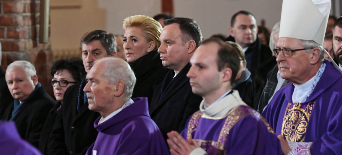 Prezydent i prezes PiS pożegnali Jolantę Szczypińską