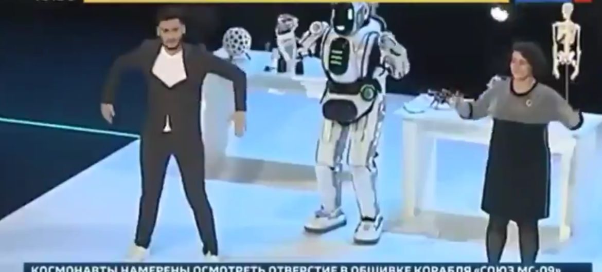 Takie rzeczy tylko w Rosji. Państwowa telewizja pokazała najlepszego robota na świecie. Okazało się, że w środku siedział człowiek
