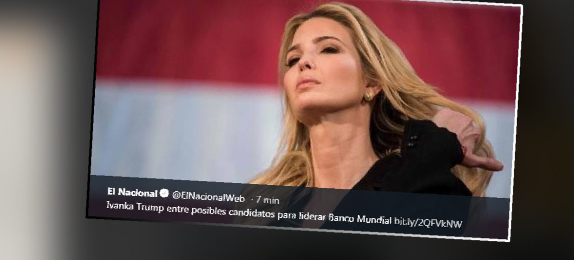 Córka Donalda Trumpa jedną z kandydatek na nowego prezesa Banku Światowego