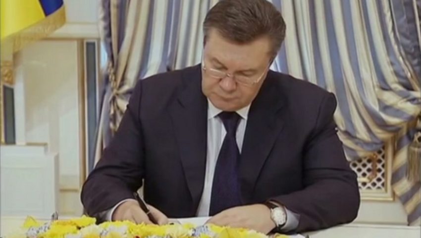 Były prezydent Ukrainy Janukowycz skazany na 13 lat więzienia
