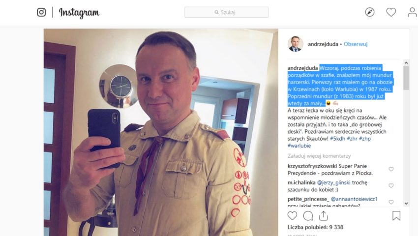 Hit! Niezwykłe zdjęcie prezydenta. Co znalazł w szafie podczas robienia porządków?