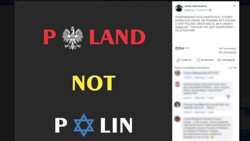 Znany aktor skrytykował “antypolską” ustawę. Posypały się na niego gromy