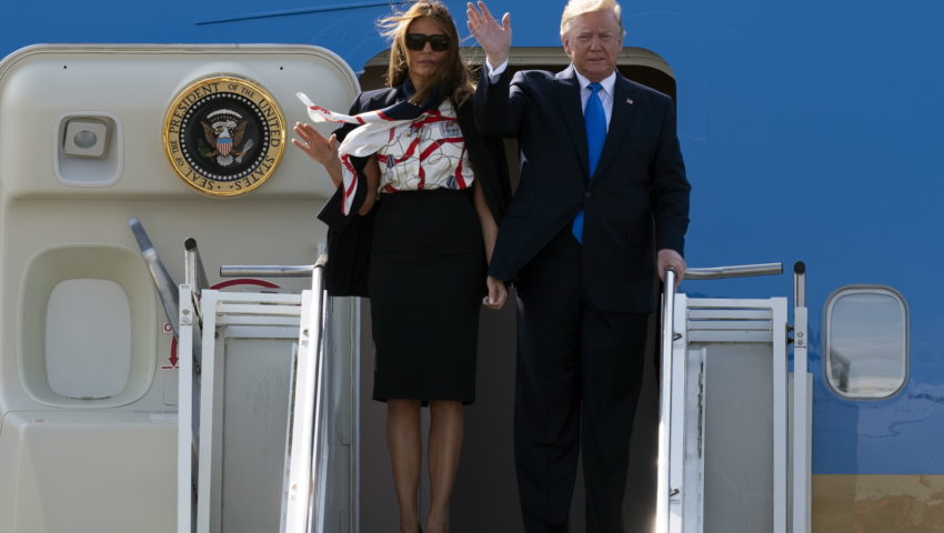Donald Trump jest już w Wielkiej Brytanii. Po drodze zdążył obrazić burmistrza Londynu