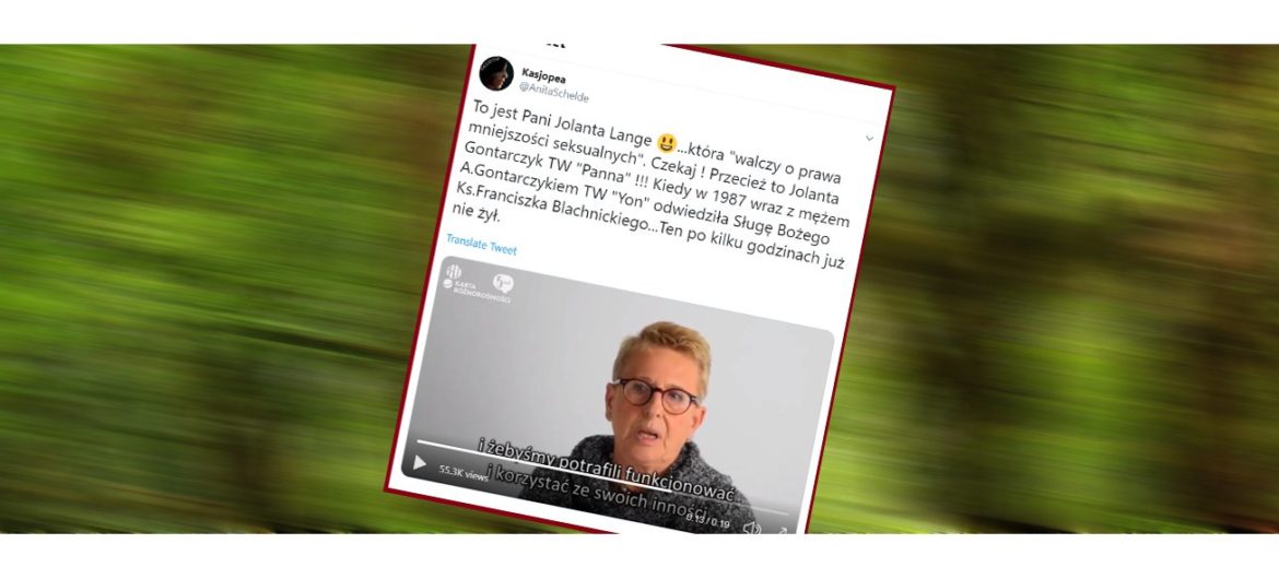 Agentka SB dziś działa na rzecz LGBT. Dziennikarz potwierdził podejrzenia internautów