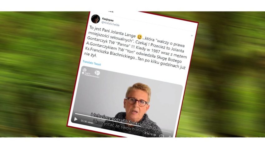 Agentka SB dziś działa na rzecz LGBT. Dziennikarz potwierdził podejrzenia internautów