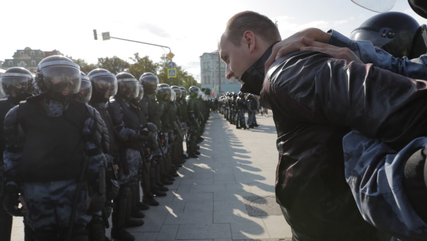 Kolejny protest w Moskwie. Aresztowano setki opozycjonistów