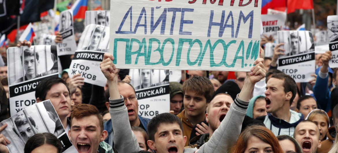 60 tys. ludzi na demonstracji w obronie wolnych wyborów w Moskwie