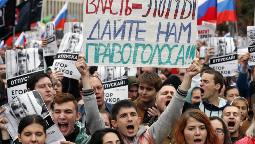 60 tys. ludzi na demonstracji w obronie wolnych wyborów w Moskwie