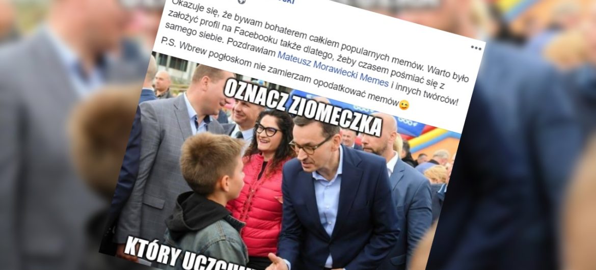 Hit! Premier Mateusz Morawiecki opublikował żartobliwego mema. “Warto czasem pośmiać się z samego siebie”