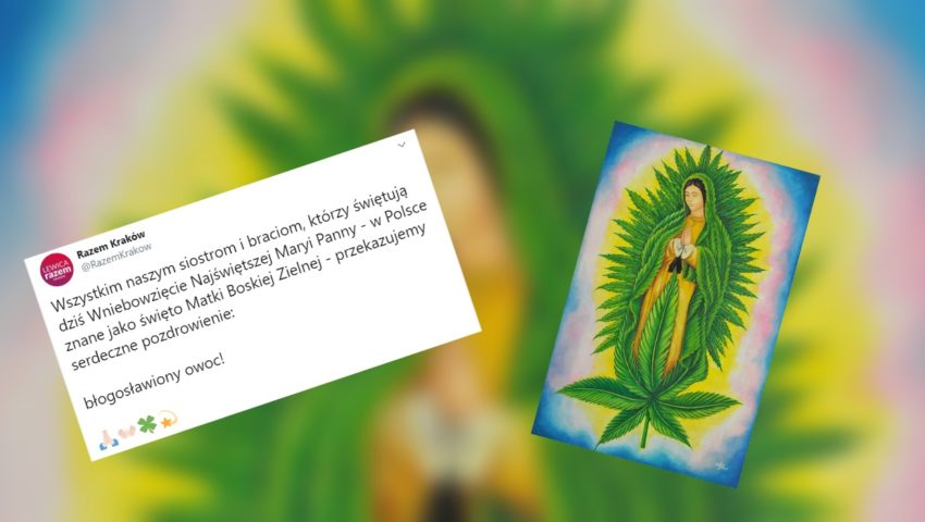 Wartości religijne nic dla nich nie znaczą. Partia Razem publikuje profanacje wizerunku Matki Boskiej z Guadalupe