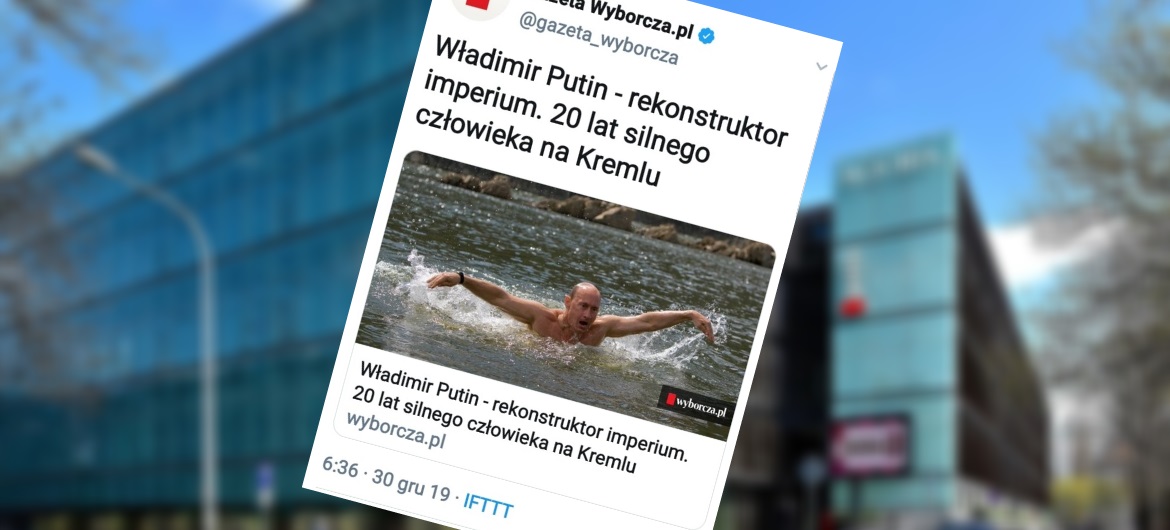 Ależ pochwały dla prezydenta Rosji z ul. Czerskiej! “Wyborcza” pisze o Putinie “rekonstruktorze imperium”