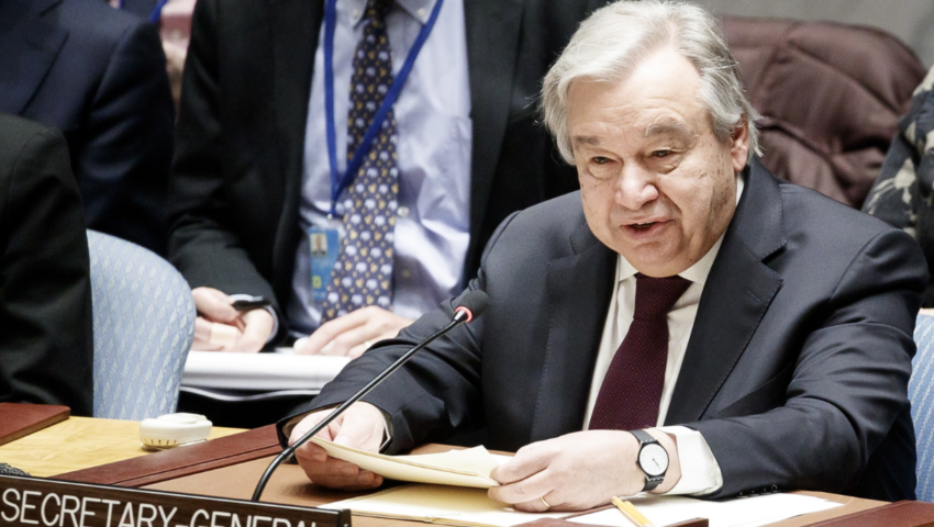 Sekretarz generalny ONZ Antonio Guterres: pokój najcenniejszą wartością