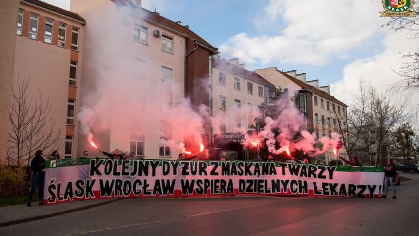 Kibice Śląska Wrocław pomogli szpitalowi walczącemu z epidemią