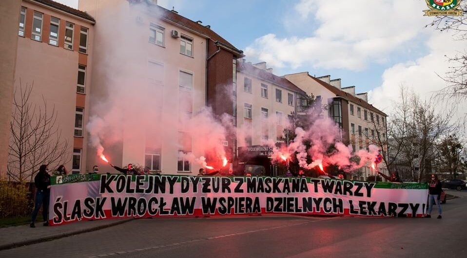 Kibice Śląska Wrocław pomogli szpitalowi walczącemu z epidemią