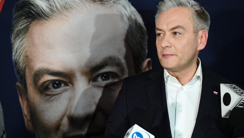 Kogo chciał tym rozbawić? Oburzająca grafika z Kaczyńskim na koncie Biedronia