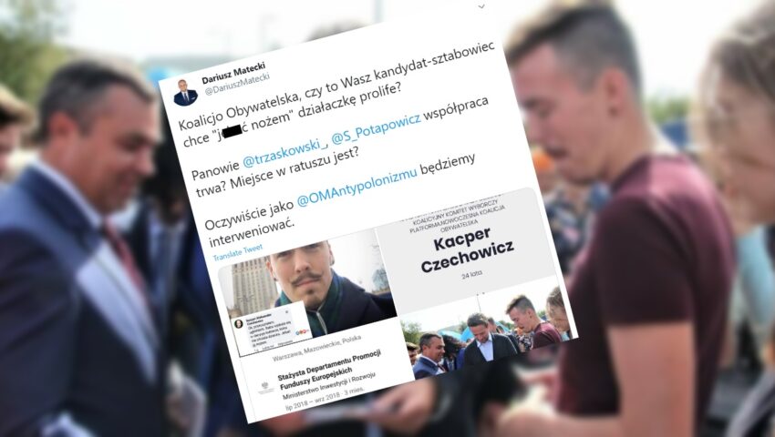 Skandal! Sztabowiec KO atakuje działaczkę pro-life, która odwiodła nastolatkę od aborcji. “J***ć ją nożem”