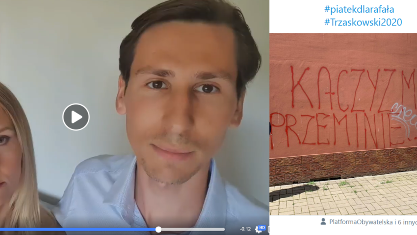 Ten film podbija internet. Poseł PiS z żoną zachęcają do głosowania na Andrzeja Dudę i budowania Polski. W tym czasie Schetyna zachęca do wandalizmu