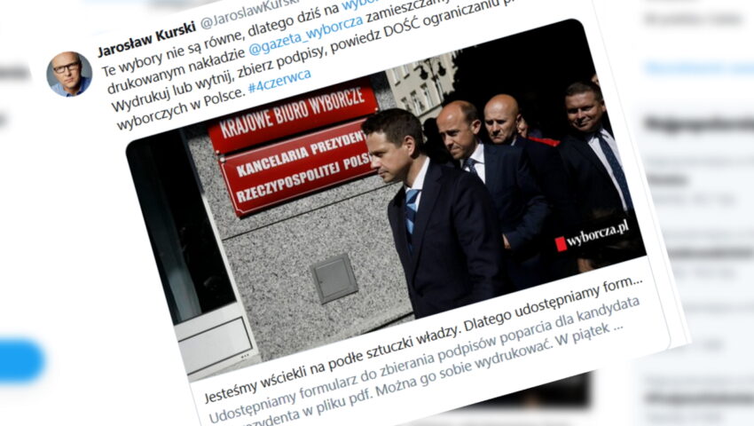 To się nazywa niezależne dziennikarstwo. Gazeta Wyborcza będzie zbierać podpisy dla Rafała Trzaskowskiego