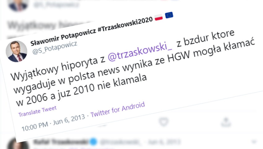 Warszawski polityk Koalicji Obywatelskiej o Rafale Trzaskowskim: wyjątkowy hipokryta