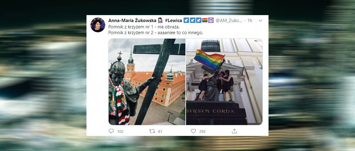 Rzeczniczka Lewicy nie widzi różnicy między posągiem króla a figurą Jezusa