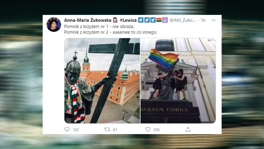 Rzeczniczka Lewicy nie widzi różnicy między posągiem króla a figurą Jezusa